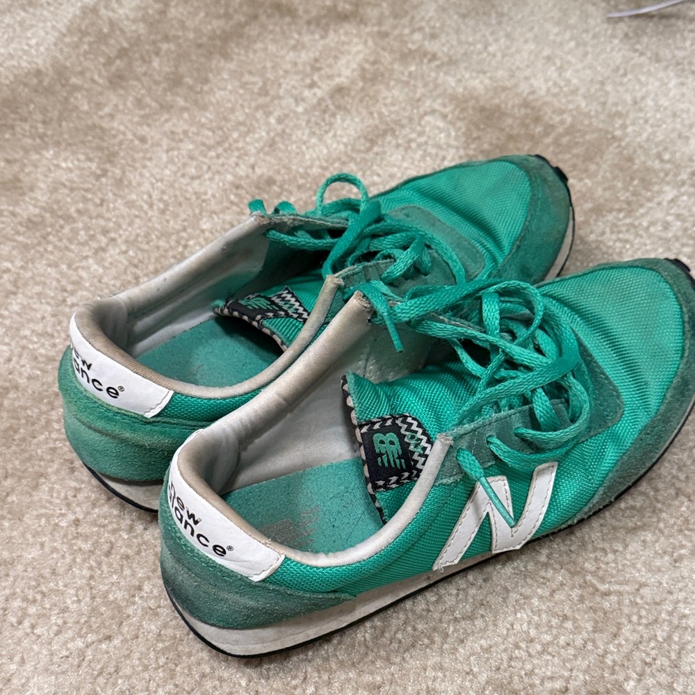 New Balance green and White Running Shoes
